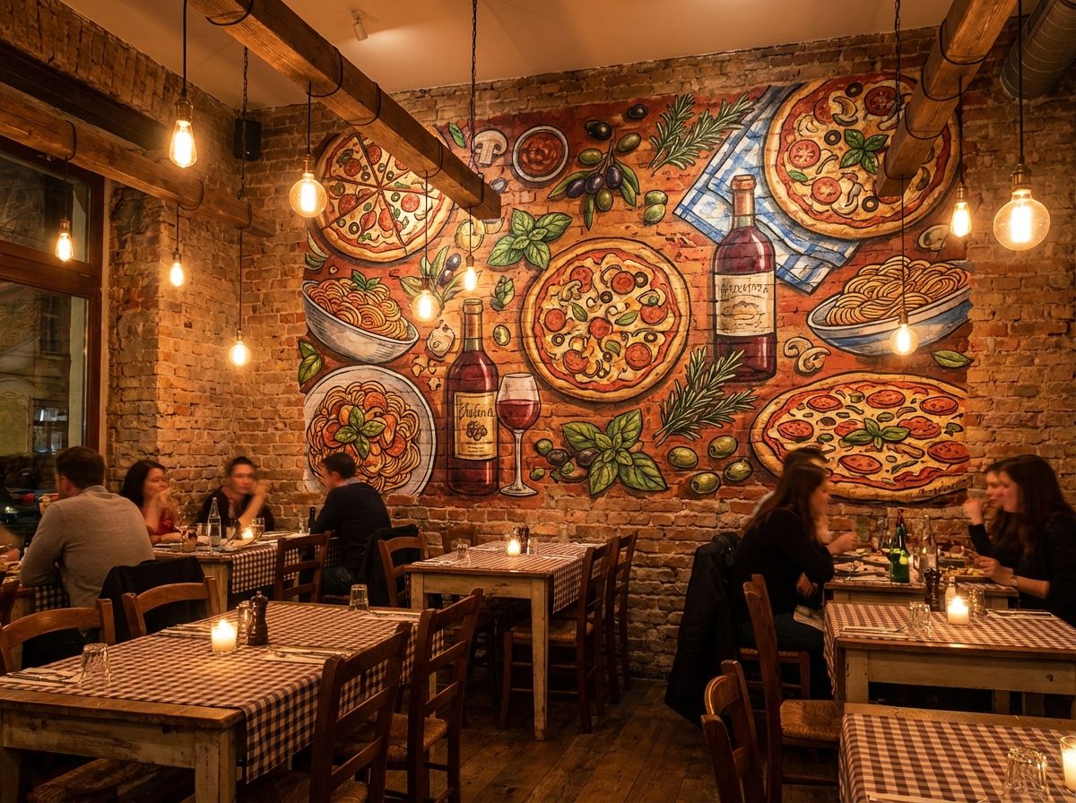 Restaurants wall print